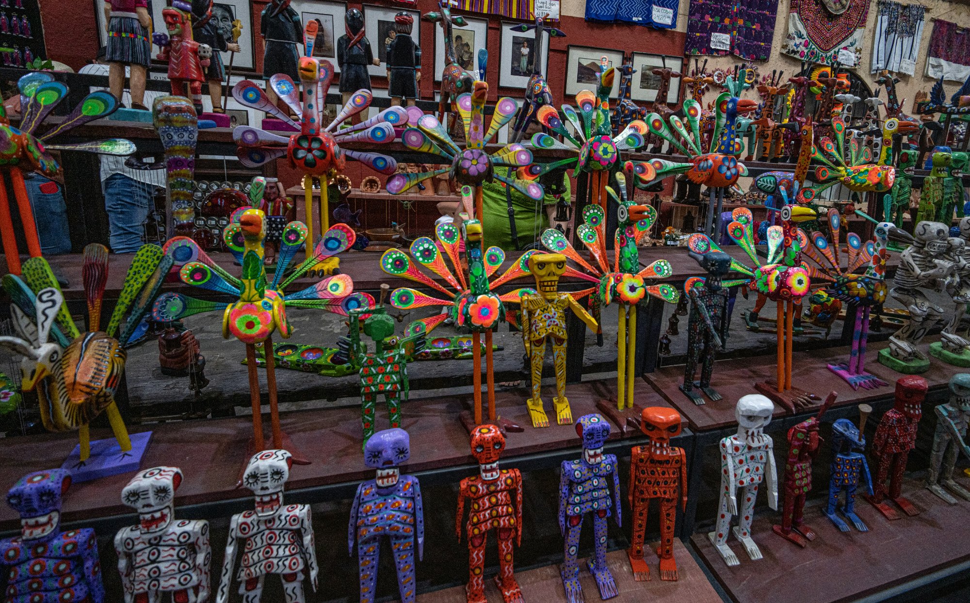 Colorful Guatemalan folk art figures — the vibrant dream world of living Maya tradition